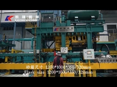 Linea di modanatura automatica della sabbia verde spremuta di separazione orizzontale della fucilazione di Flaskless